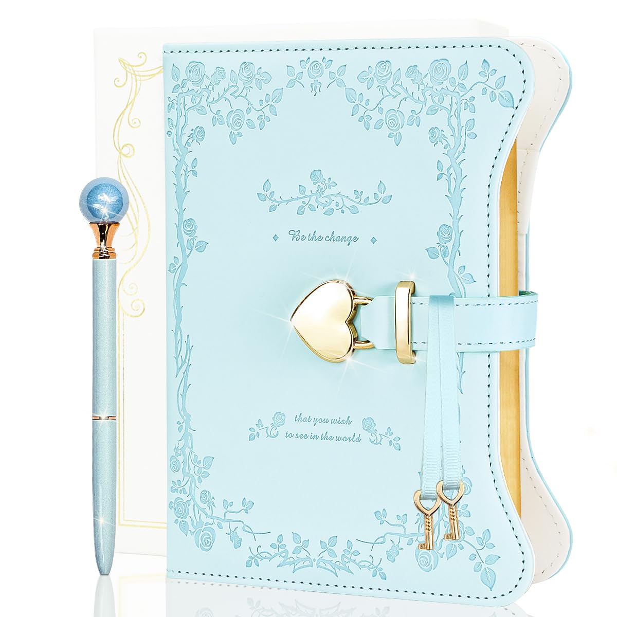 Hi!Sci Diary With Lock And Keys For Girls & Women, 360 Pages Journal With Lock For Girls Gift Ideas, Girls Locking Diary With Pe