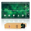 Paramint Cosmic Green Playmat With Zones (Stitched) - Mtg Playmat - Compatible With Magic The Gathering Playmat - Play Mtg, Yugi