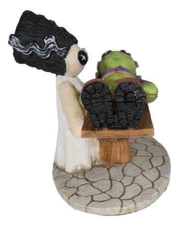 Ebros Day Of The Dead Pinheadz Monster With Voodoo Stitches Figurine Halloween Collectible Fantasy Mythical Beings Undead Apocalypse Horror (Frankenstein Wife Creating Life)