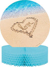 Creative Converting Honeycomb and Glitte Centerpieces, Beach Love, One Size, Confetti