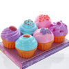 GIFTEXPRESS 6 PCS Pretend Play Food Dessert Set, Mini Toy Cupcakes for Kids, Petite Pastries Toys