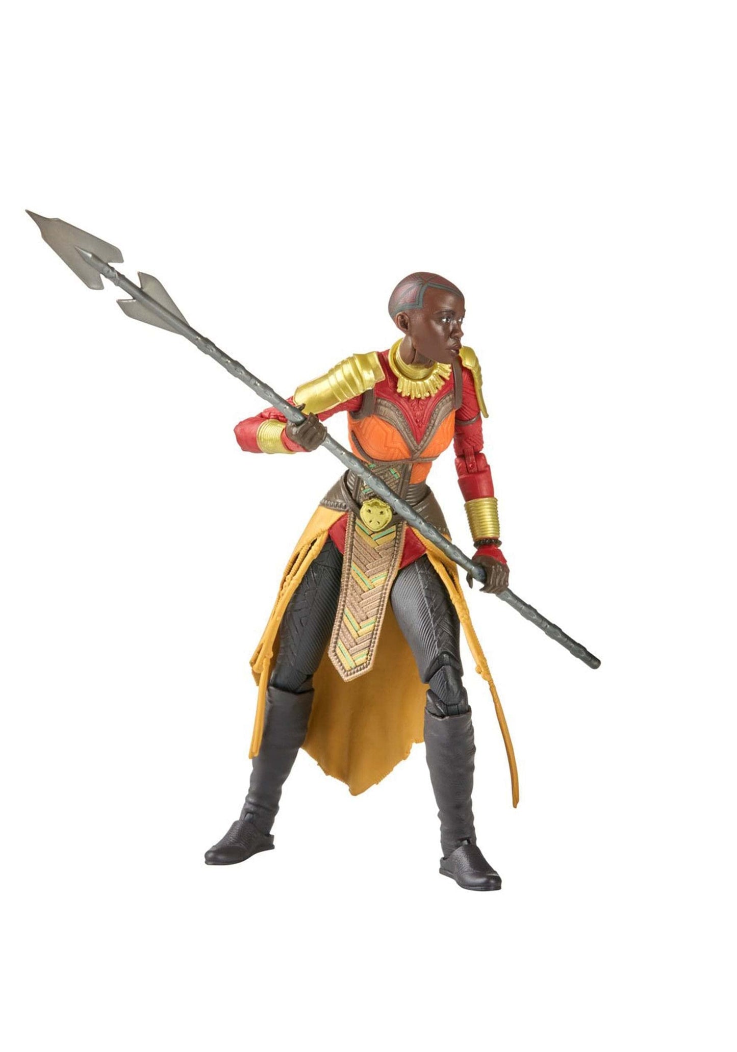 Marvel Legends Series Black Panther Wakanda Forever Okoye 6-Inch Mcu Action Figure Toy, 2 Accessories, 1 Build-A-Figure Part