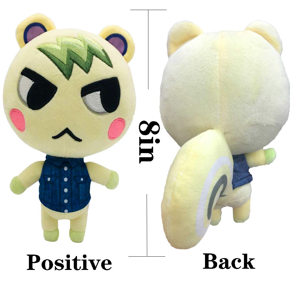 Animal Crossing New Leaf Plush Toy Suitable For Collection, Animal Crossing: New Horizons Stuffed Doll Toy For Boy Girl Christmas Halloween Birthday Gift, 8“ (Marshal)