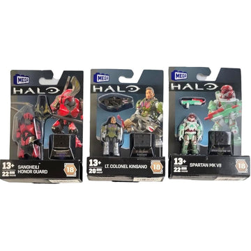 Mega Construx Halo Heroes Series 18 Complete Set Of 5 Buildable Action Figures From Dkw59-963H Release