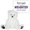 1I4 Group Warm Pals - Polar Bear - Cozy Lavender Scented Plush Toys - Stuffed Animal - Coolable Bedtime Comfort Plushie