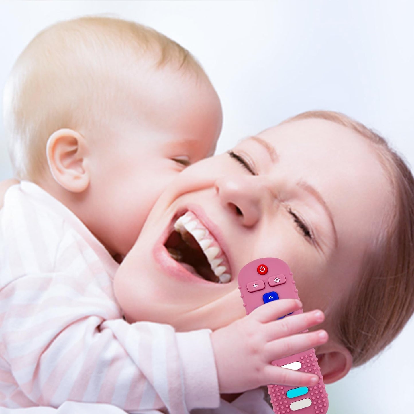 Ersihua Silicone Teething Toys For Babies, Remote Control Shape Silicone Teethers, Cute Chew Toys For Boys And Girls,Bpa Free Te