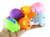 Curious Minds Busy Bags Set Of 6 Jumbo Mochi Squishy Animals - Cute Kawaii - Sensory, Stress, Fidget Party Favor Toy (Random Ani