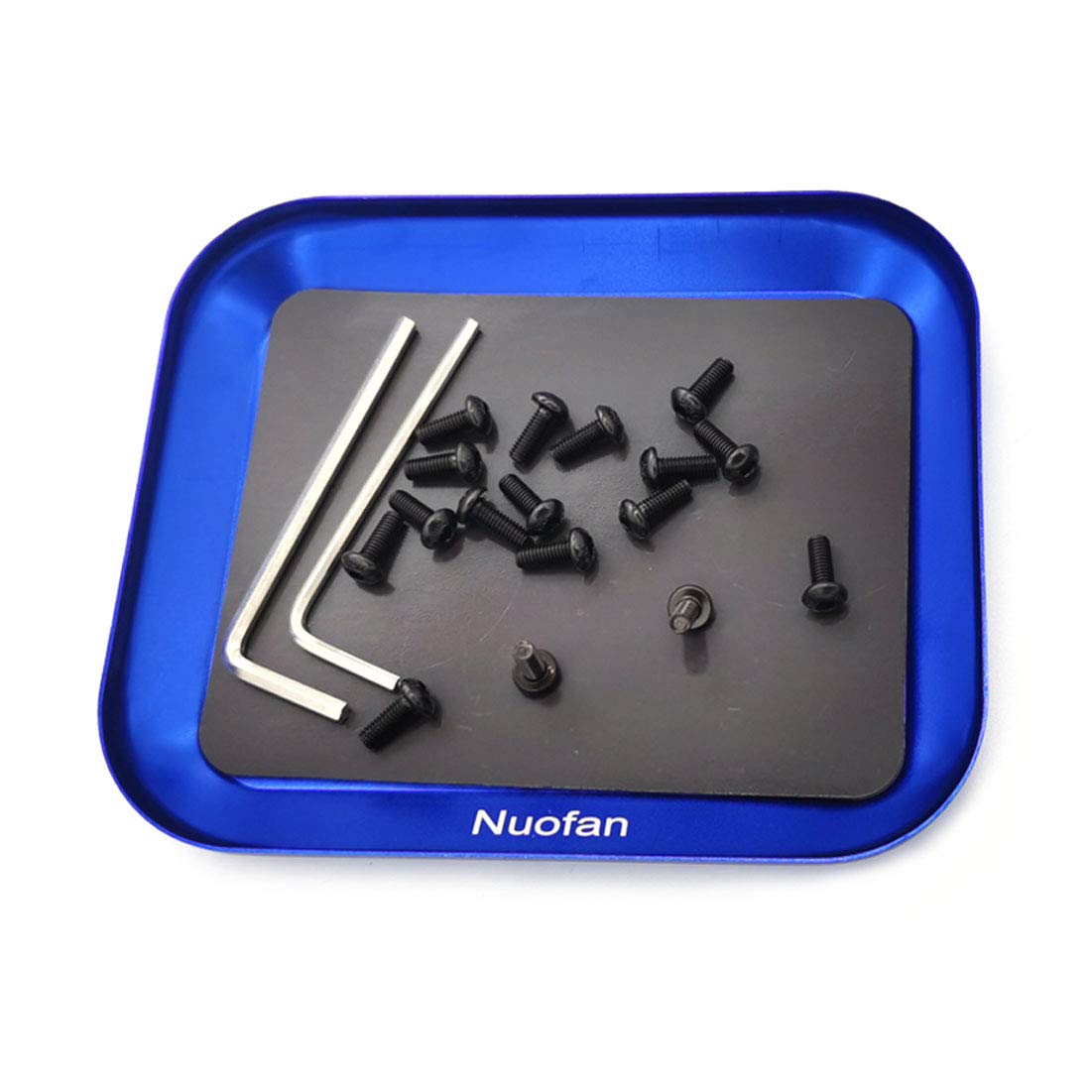 Nuofan RC Car Work Stand Aluminum Repair Workstation 360 Degree Rotation Lift Lower w/Screw Tray for 1/8 1/10 1/12 1/16 Scale Tr