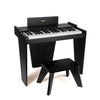 ZIPPY Kids Piano Keyboard, 37 Keys Digital Wood Piano for 3+ Kids, Black Basic, Model SLW99802A
