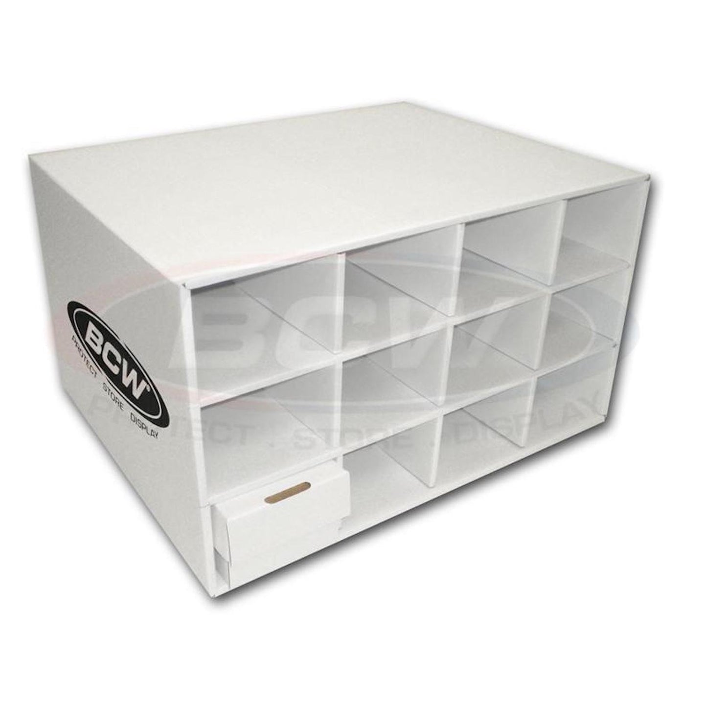 Bcw Card House Storage Box | Card Storage Box For 9600 Trading Cards | Durable White Corrugated Cardboard | Ideal For Pok Mon,