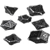 Q-Workshop Metal Mythical 7 Polyhedral Ornamented Dice Set
