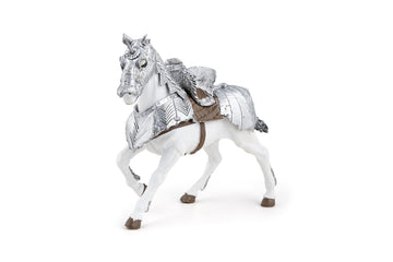 Papo Medieval Fantasy Horse in Armour Figurine, Collectible Toy for Children, Multicolor, Model 39799, Suitable for Ages 3 and Up