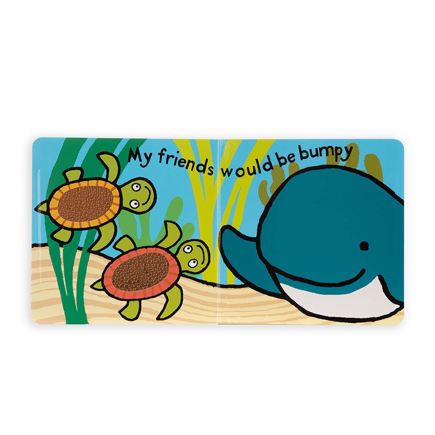 Jellycat Whale Baby Board Book - 6 inches, Paper, Model BB444WH