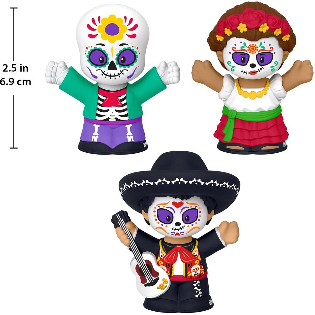 Little People Collector D  a de Muertos Special Edition Set in a Display Gift Package for Adults & Kids, 3 Figures (Pack of 4)