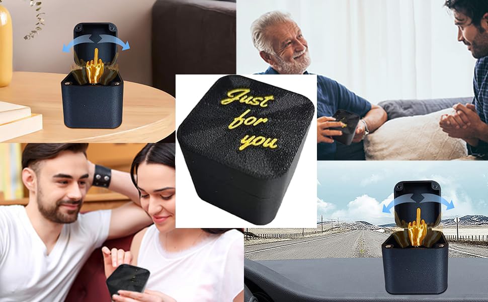 3 Packs Finger in A Box Finger Gifts Surprise Box of Fingers Finger Box Fun Just for You Finger Just for You Finger in Box for Christmas Birthday Gift Christmas Stocking Stuffers for Kids mature-themed