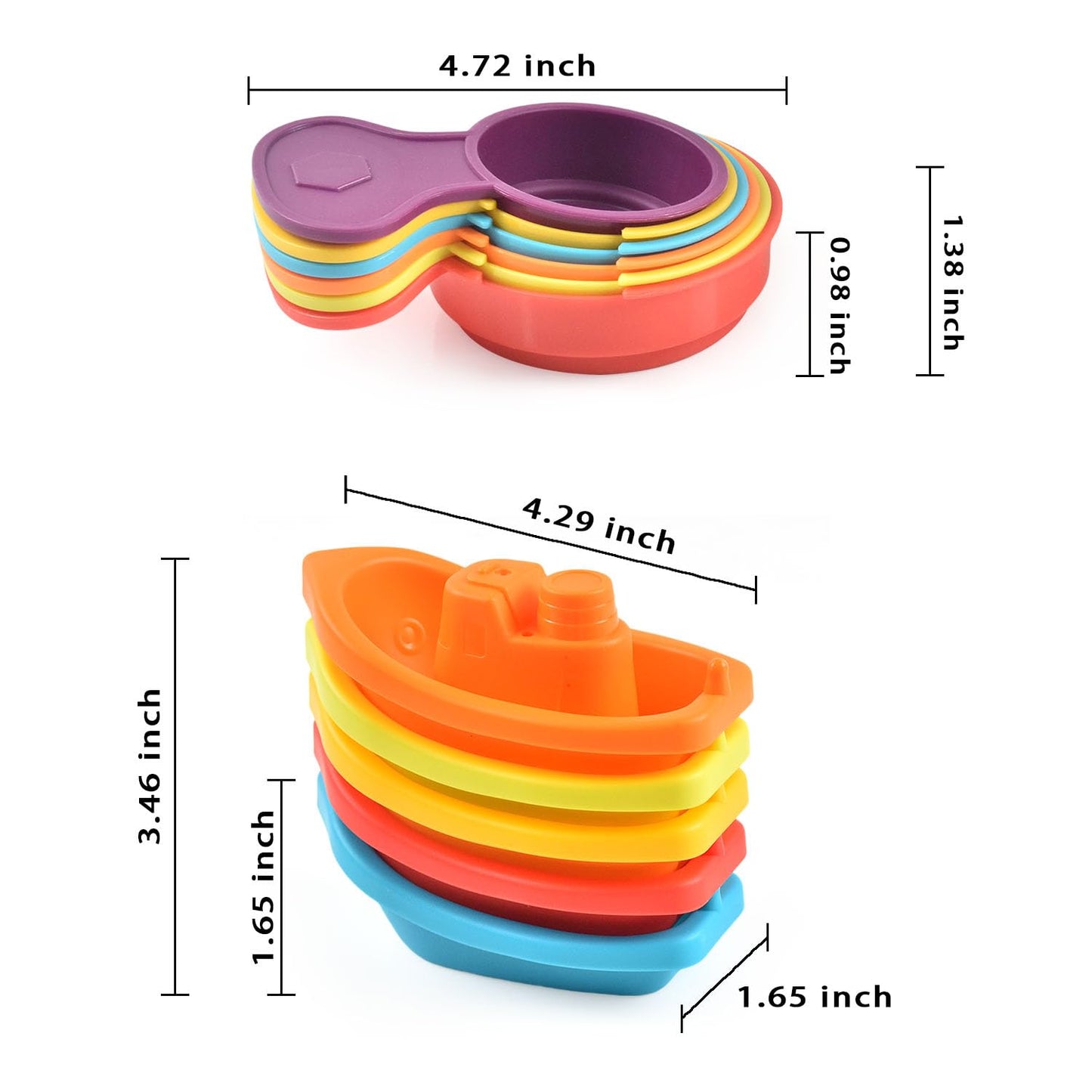 Cosaway Baby Bath Toys For Kids Ages 1-3 Toddler Water Toys For Bath Tub Baby Toys 6 To 12 Months For Toddlers Infant Gifts 1 2