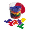 Learning Resources Rainbow Premier Pentominoes - 72 Pieces, Ages 6+ Early Geometry Skills & Concepts, Classroom And Homeschool Supplies
