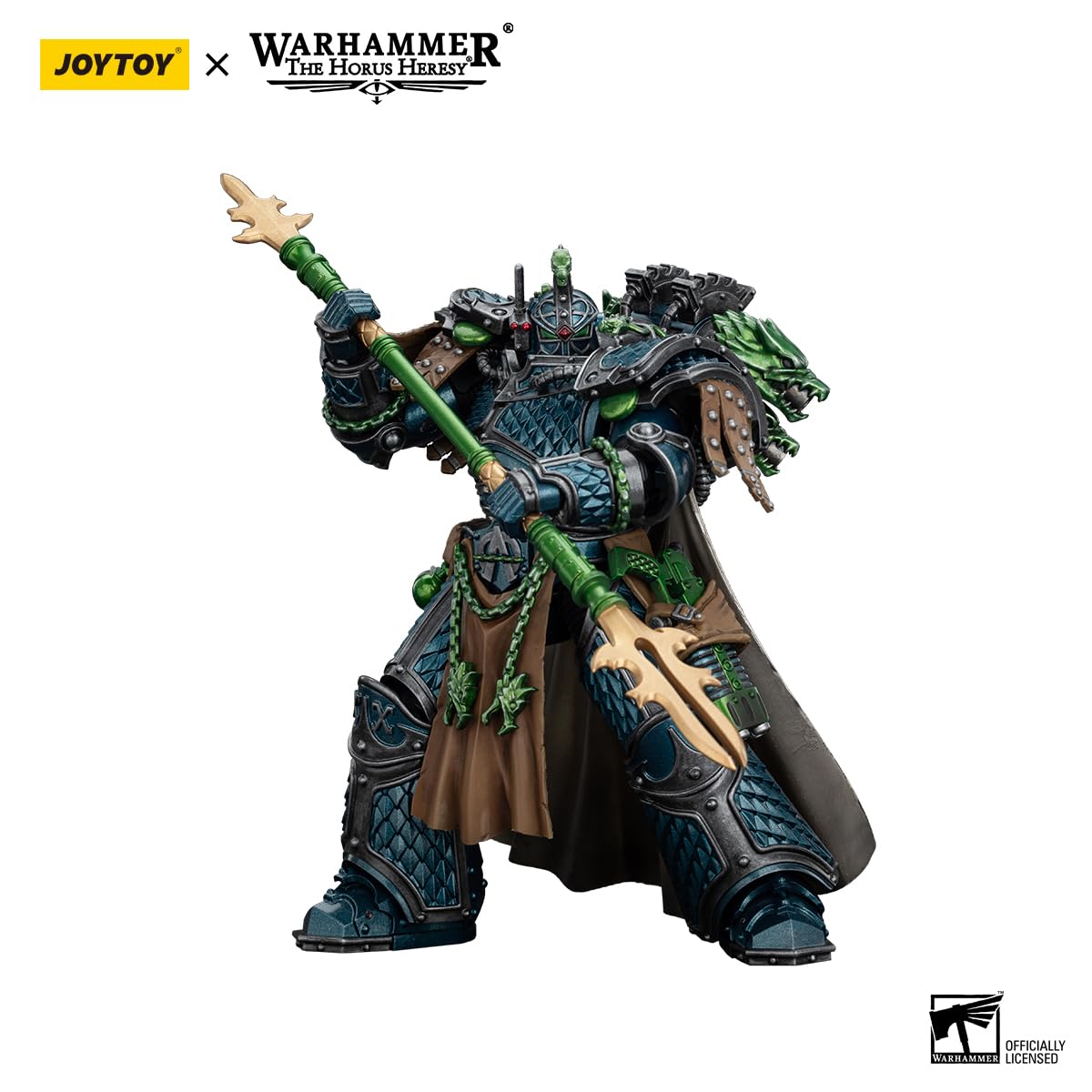JOYTOY Warhammer The Horus Heresy Alpha Legion Alpharius, Primarch of The XXth Legion - 1:18 Scale 7.5in Action Figure Mecha Joy