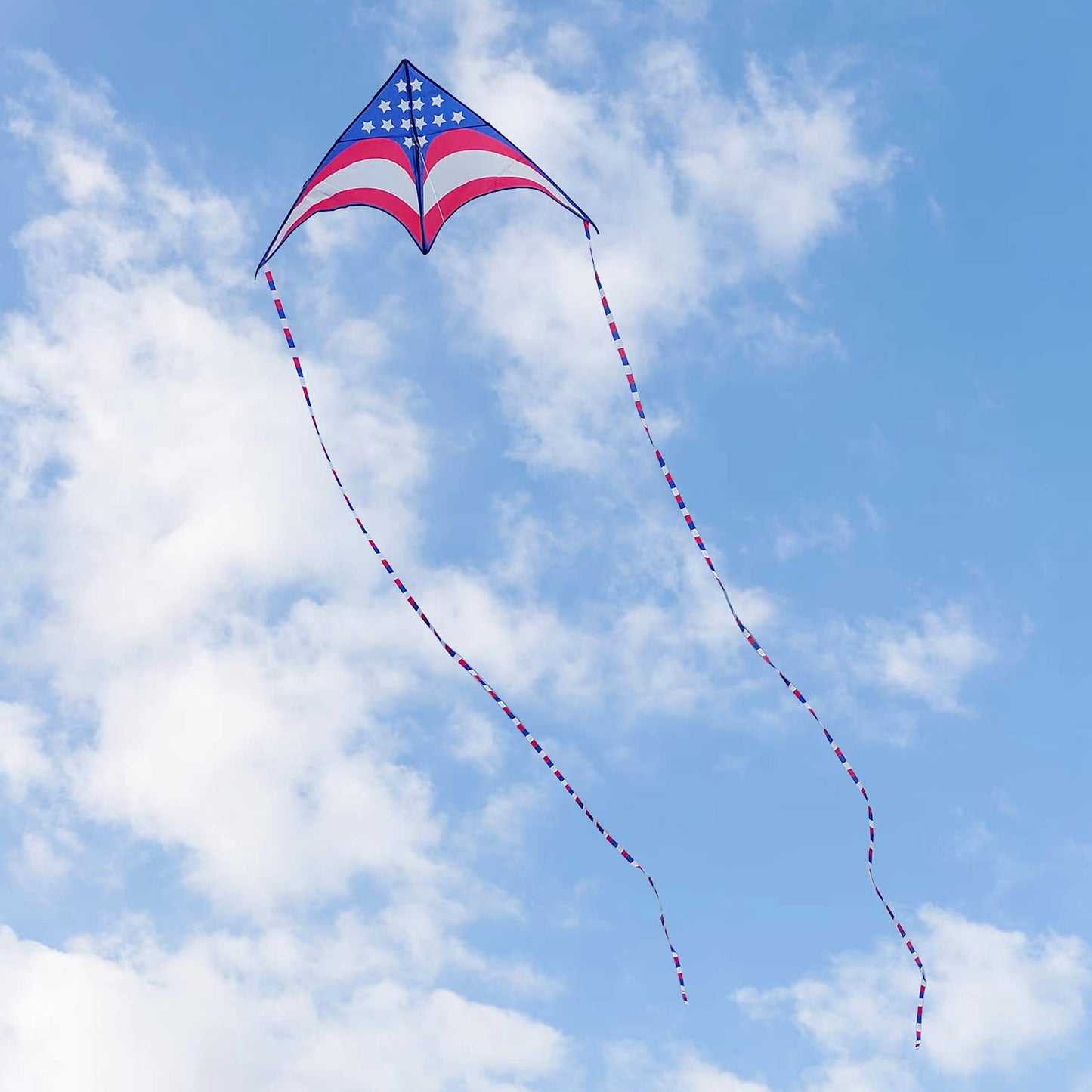 Motiloo Delta Kite For Kids Adults Easy To Fly American Flag Kite Best Kite For Beginner