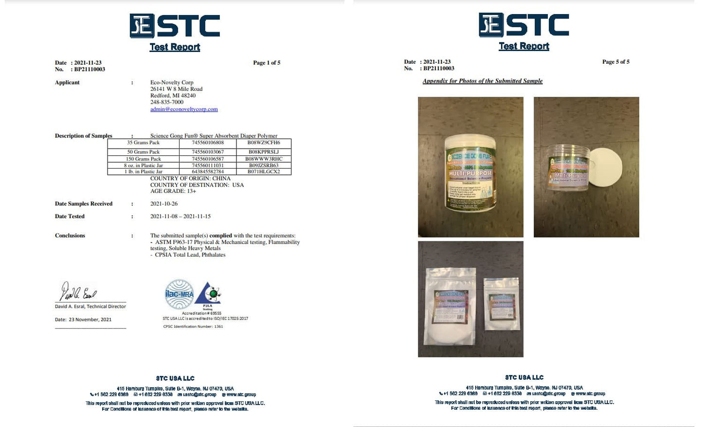 1 Pound Sodium Polyacrylate Super Absorbent Diaper Polymer Science Educational Innovations Item