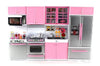 Deluxe Modern Kitchen' Battery Operated Toy Kitchen Playset, Perfect for Use with 11.5'' Tall Dolls