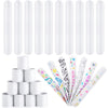 AMOR PRESENT Slap Bracelets Bulk, 64PCS White Slap Bracelets DIY Wrist Band Blank Snap Band for Kids Birthday Party Favors Schoo
