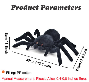 Hwd Soft Spider Doll, Cute Stuffed Animals Dolls Plush Pranks Stuff Toys, Gifts For Kids, Toddler, Birthday, Halloween, Christma