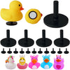 Duck Plug - 12Pcs Plastic Duck Holder Car, Rubber Duck Plug Ducks Display Fixed Mount Duck Holder, Self-Adhesive Duck Holder For