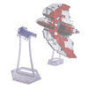 Display Stand For Lego 75362 Ahsoka Tanos T-6 Jedi Shuttle. Plastic Transparent Angled Display Stand Only.