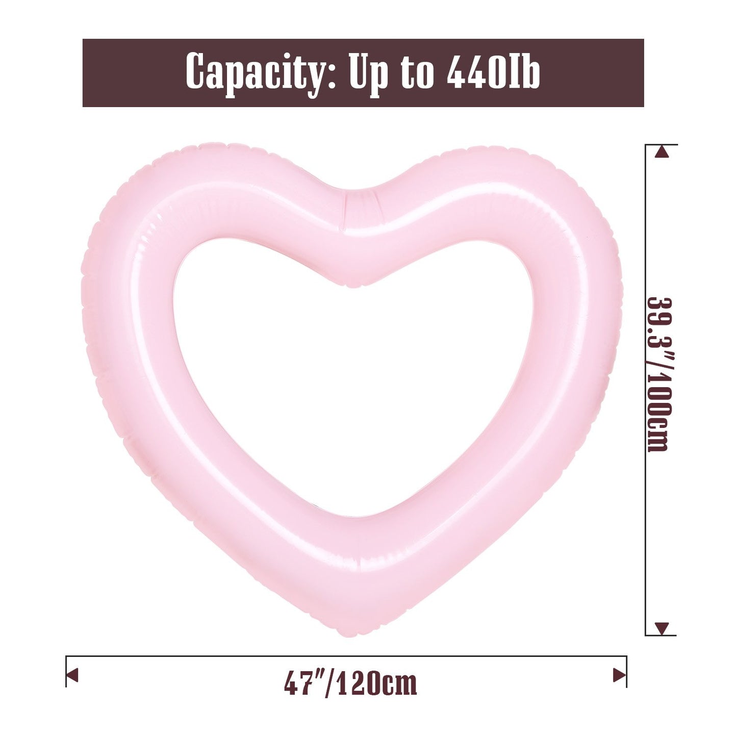 Moko Inflatable Pool Floats For Adults Kids, Clearance Bachelorette Party Decorations Heart Shaped Swim Ring Summer Swimming Tub
