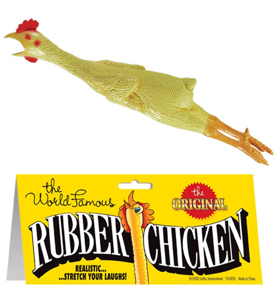 Empire Magic 20 Inch Rubber Chicken Toy - Fun One Size Gag Gift, Durable Rubber Material, Great for Parties and Pranks