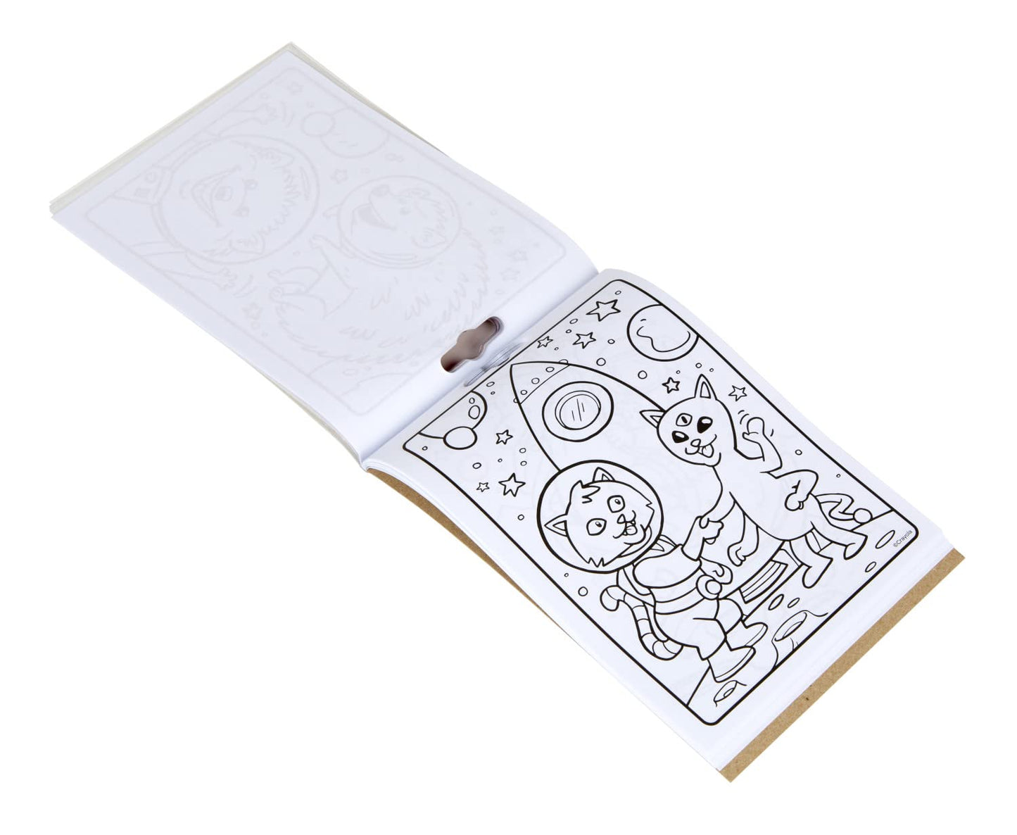 Crayola Sticker Activity & Coloring Pad, Cosmic Cats, 25 Cat Coloring Pages & 4 Sticker Sheets, Gift For Kids