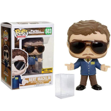 Bret Macklin Fbi Vinyl Figure Bundled With Pop Box Protector Case