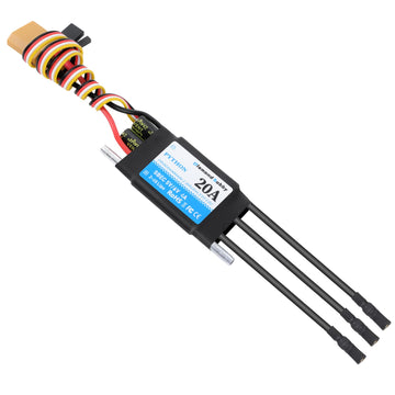 Dh 20A 2-4S Waterproof Brushless Esc Electronic Speed Controller With 5.5V/4A Bec And Xt60 3.5Mm Banana Head Connector For Model