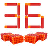 EKIND 9.5cm Foam Darts Compatible for Nerf advanced Mega Series 36-Dart Refill Pack (Red)