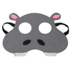 Jtnohx Felt Animal Masks, 10 Pcs Halloween Mask, Animal Costume for Birthday Party Supplies (hippo Mask)