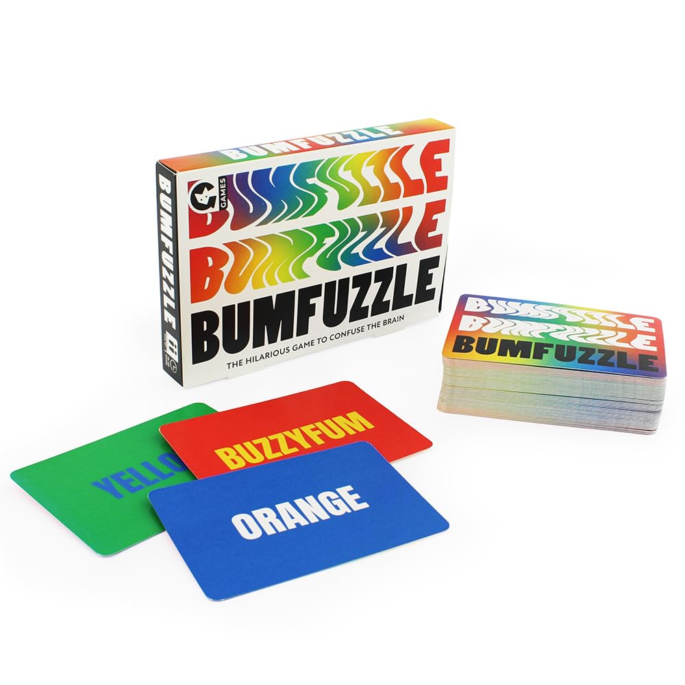 Ginger Fox - Bumfuzzle Card Game, Quick-Thinking Card Games For Adults & Kids, Hilarious Family Card Games, Fast-Paced Card Games For Family Game Night, Sleepover & Parties, Age 12+, 80 Cards