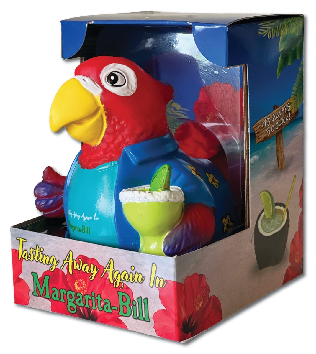 Celebriducks - Tasting Away Again In Margarita-Bill - Floating Rubber Ducks - Collectible Bath Toy Gift For Kids & Adults Of All