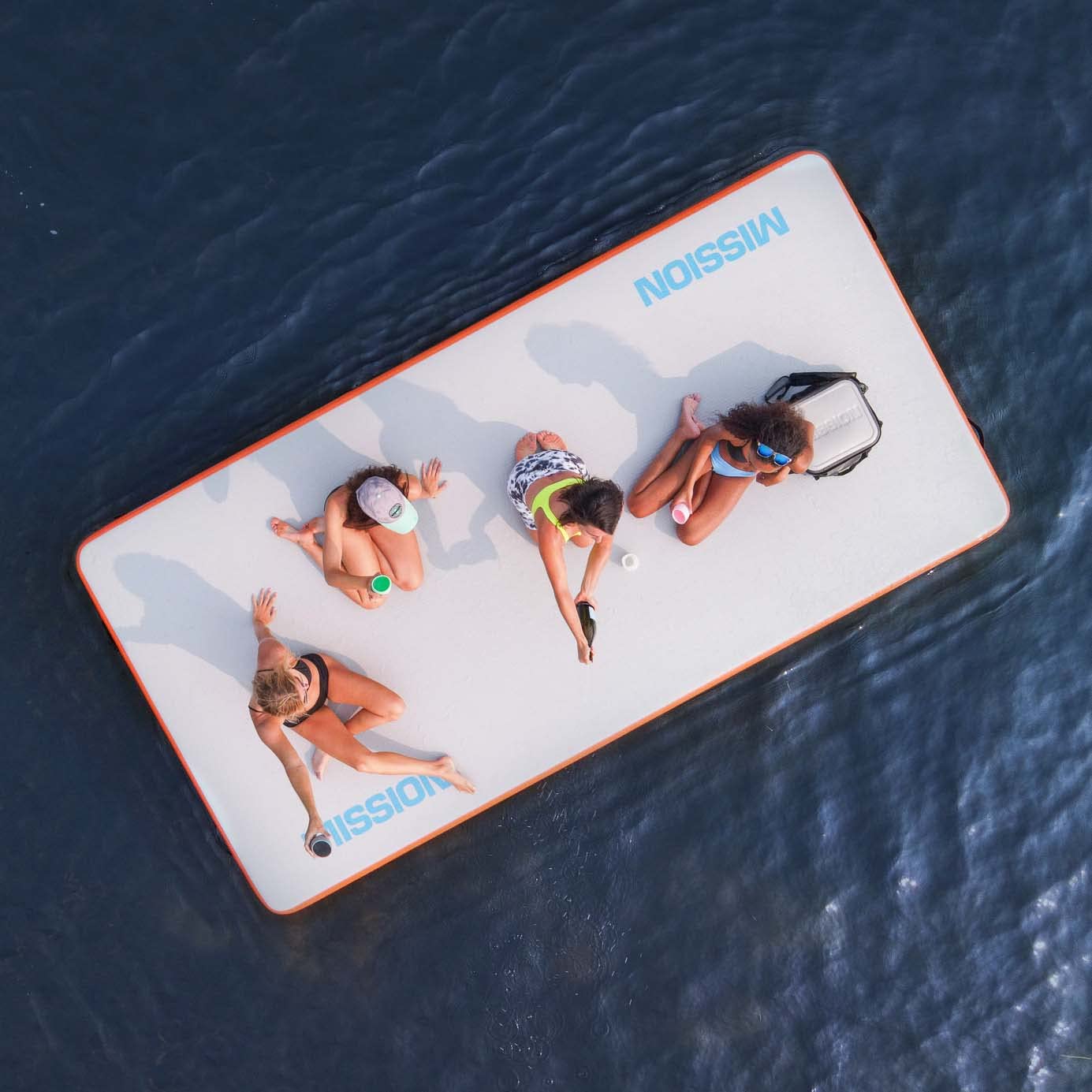 MISSION Boat Gear Reef Mat: Inflatable Floating Water Lounge for Lake Relaxation & Comfort