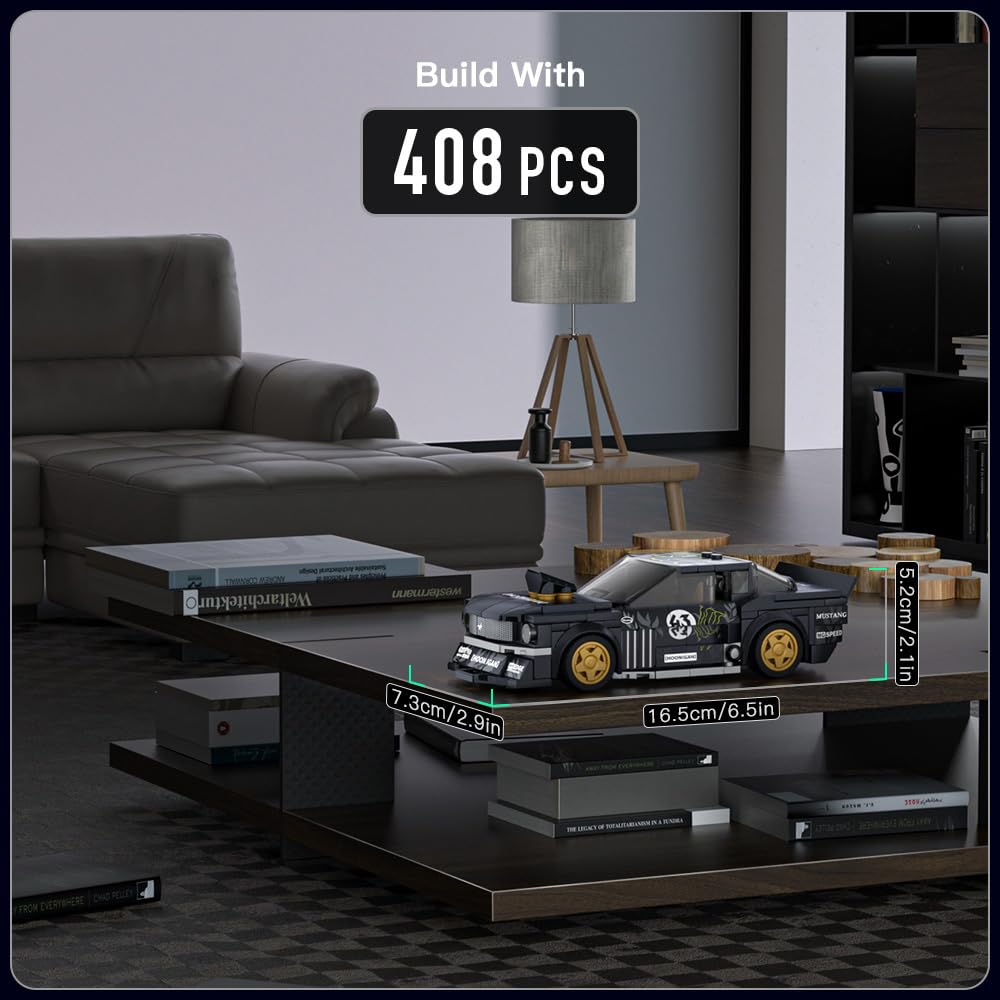 Mould King Speed Champion Car Building Toys with Acrylic Display Case Model Race Car Toy Building Blocks Kit 27024 Collectible R