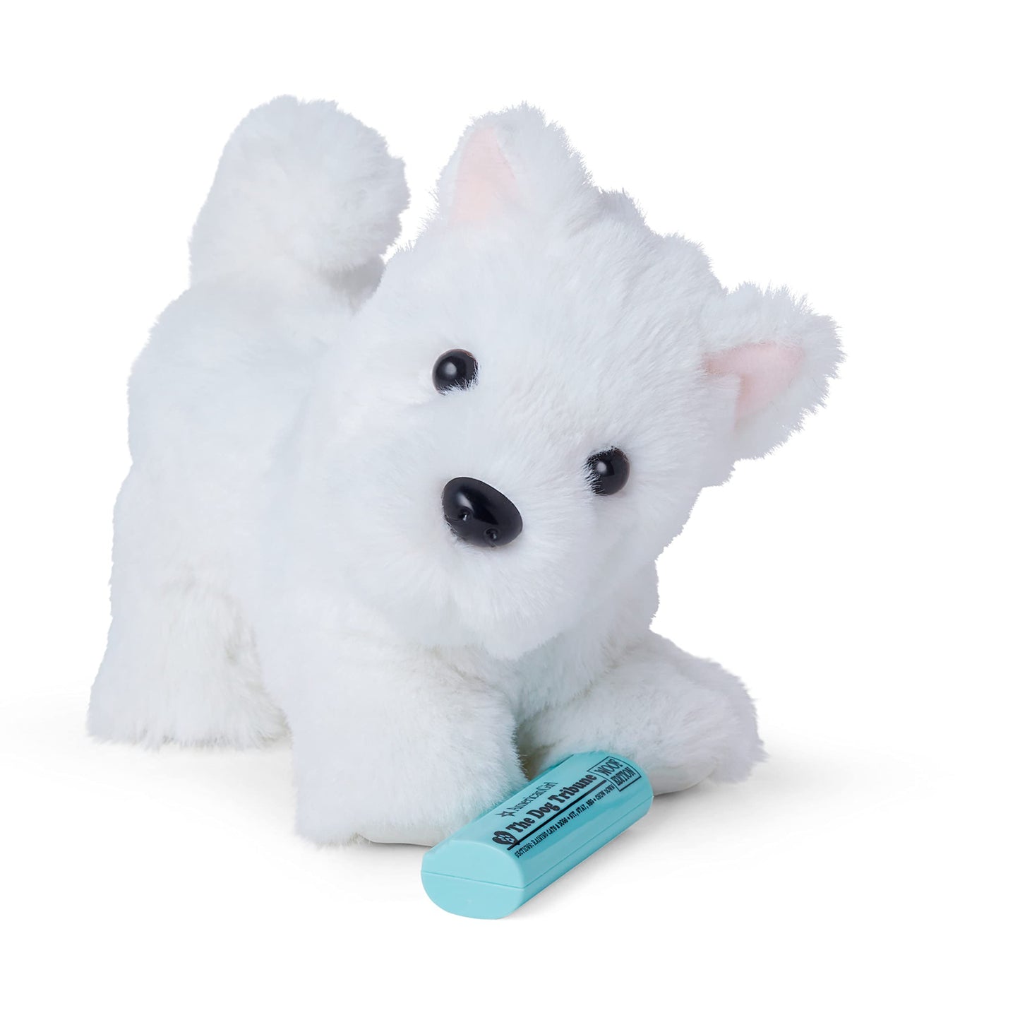 American Girl Coconut Chip White Dog For 18-Inch Dolls Plus Pet Accessories