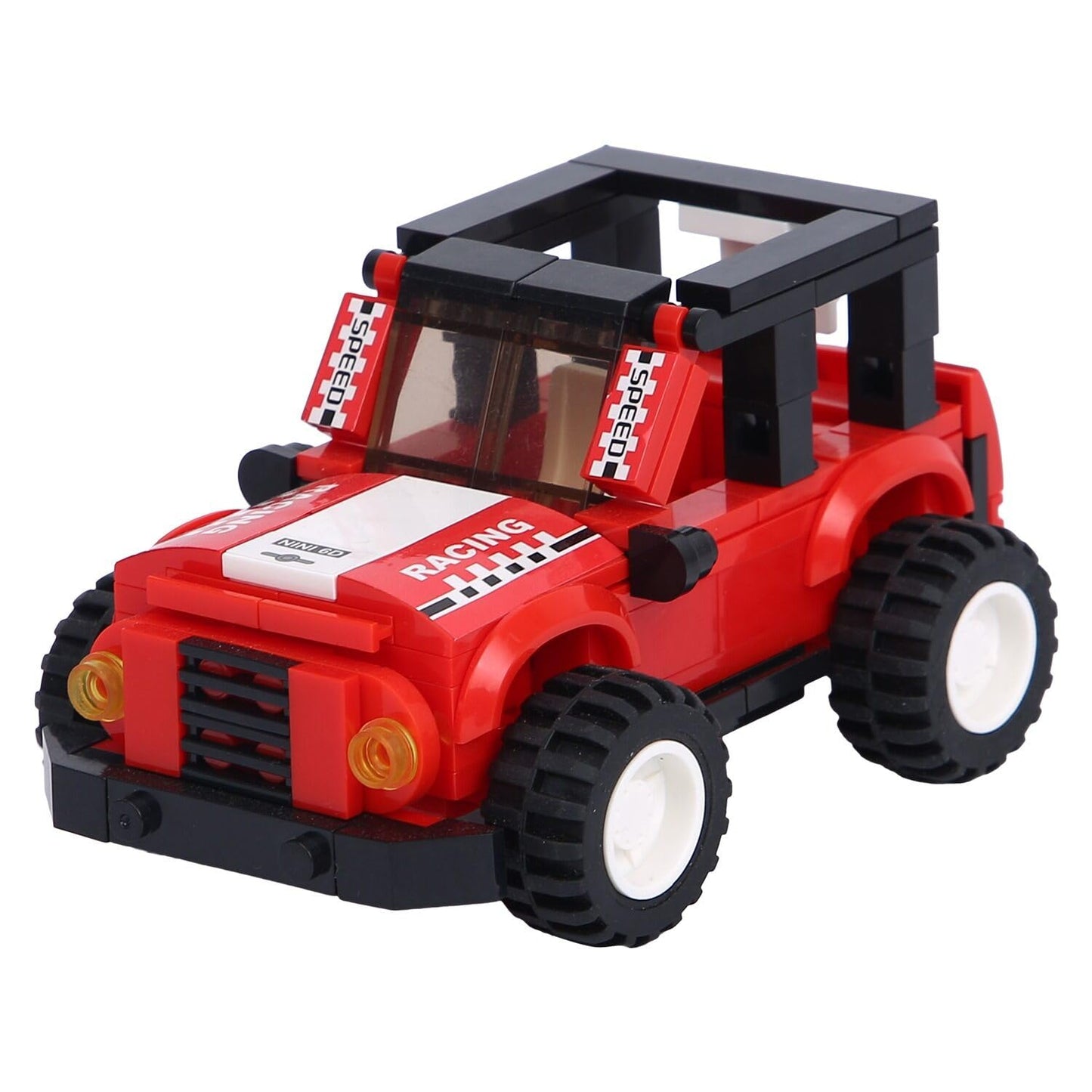 Skoodle BildagoXTerrain Dune Sports Car, 138 PcsBuilding Block SetsFor Kids 6 Years+, 3 In 1 XTerrain Free Wheel Cars