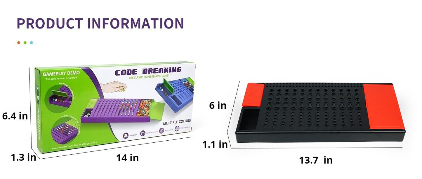 Jixin Xyzhi Game Code Breaking Family Board Game Code Breakers Stem Game Brain Exercise Logic Development Toys For Boys & Girls