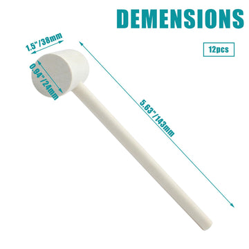 Litoexpe 12Pcs Mini Wooden Hammers, Crab Lobster Wooden Mallets, Natural Hardwood Wood Hammer Pounding Tool For Seafood, Shellfi