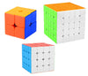 Jo Baby Cube Combo Set of 2X2, 4X4, 5X5 High Speed Stickerless Magic Cube Puzzle (CUBE-245)