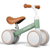 Phobby Baby Balance Bike, 4-Wheel Toddler Bike, Adjustable Seat, Green&Brown, Small, Model CP00223, Perfect for 1-3 Years Old