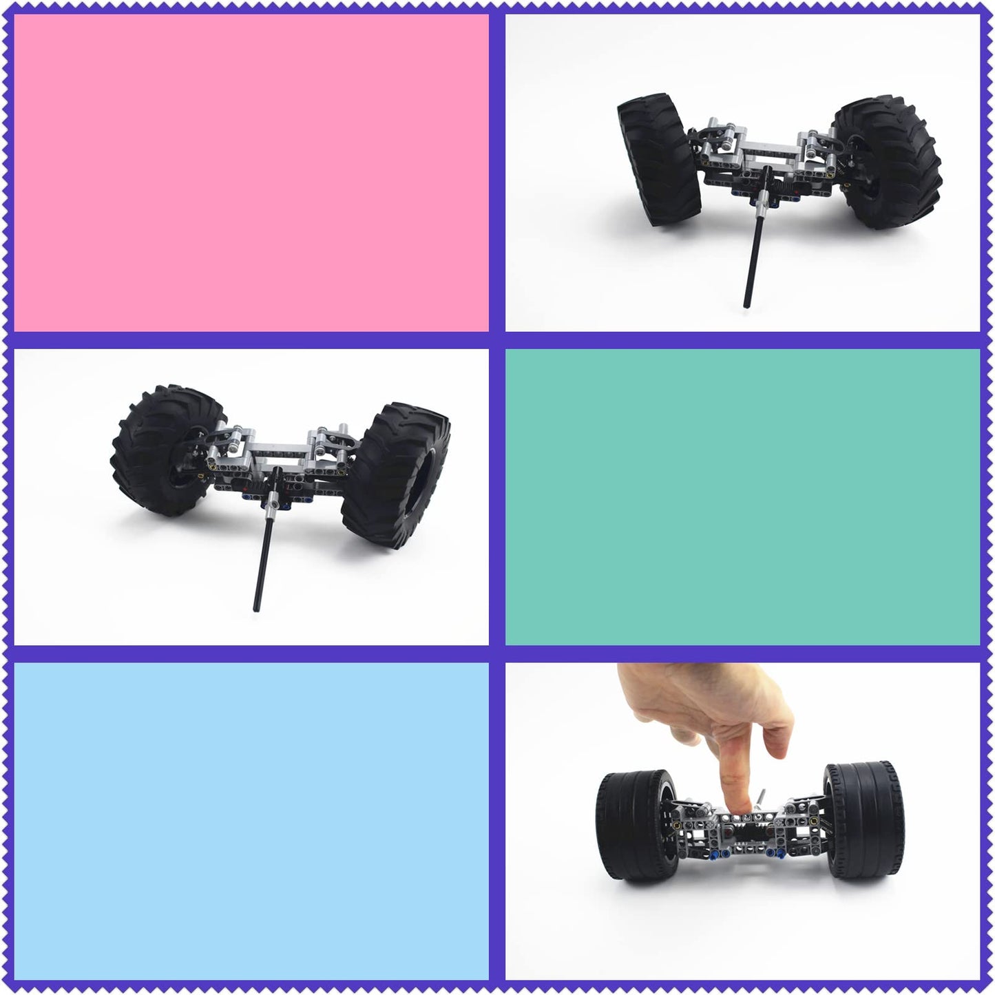 Ttlyhek Moc Parts Toy Front Suspension System Technical Parts Compatible With All Major Brands Building Blocks Bricks Diy Access