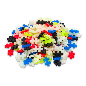 Plus-Plus - Glow Colour Mix - 240 Pieces - Creative Play, Building Blocks, Building, Developing Toys For Kids, Stem, Steam, Prod