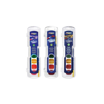 Prang 80519 Semi-Moist Watercolors, 8 Assorted Colors, 36/Set