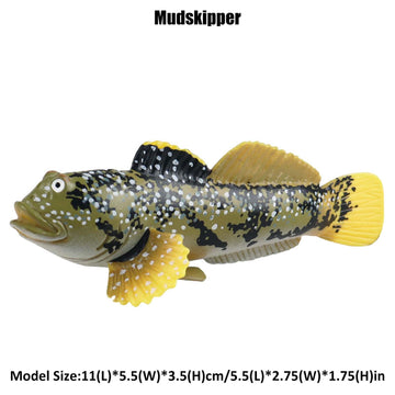 Jokfeice Ocean Sea Animal Toys, Realistic Mudskipper Fairy Garden Accessories, Learning Educational Toys For Christmas Birthday